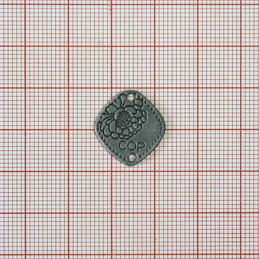 Лейба металл COP Цветок old silver. Лейба Металл