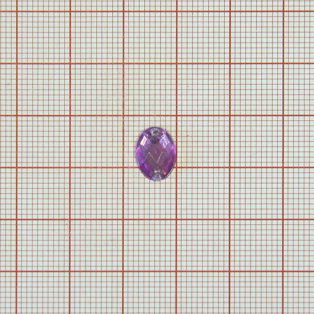 Стразы Д пришивн. овал 8*10мм розовый 44, 1тыс.шт. Стразы пришивные