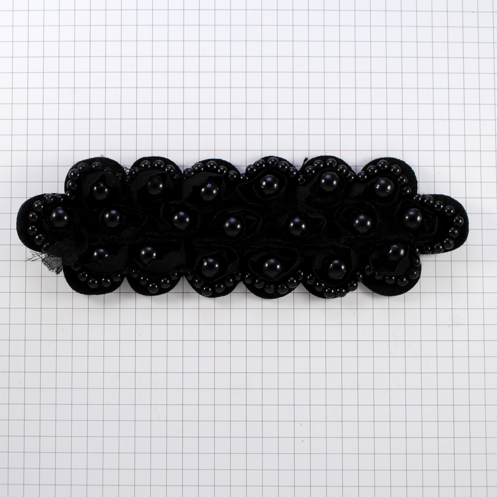 Аппликация декор Эполет черный. Аппликация Декор