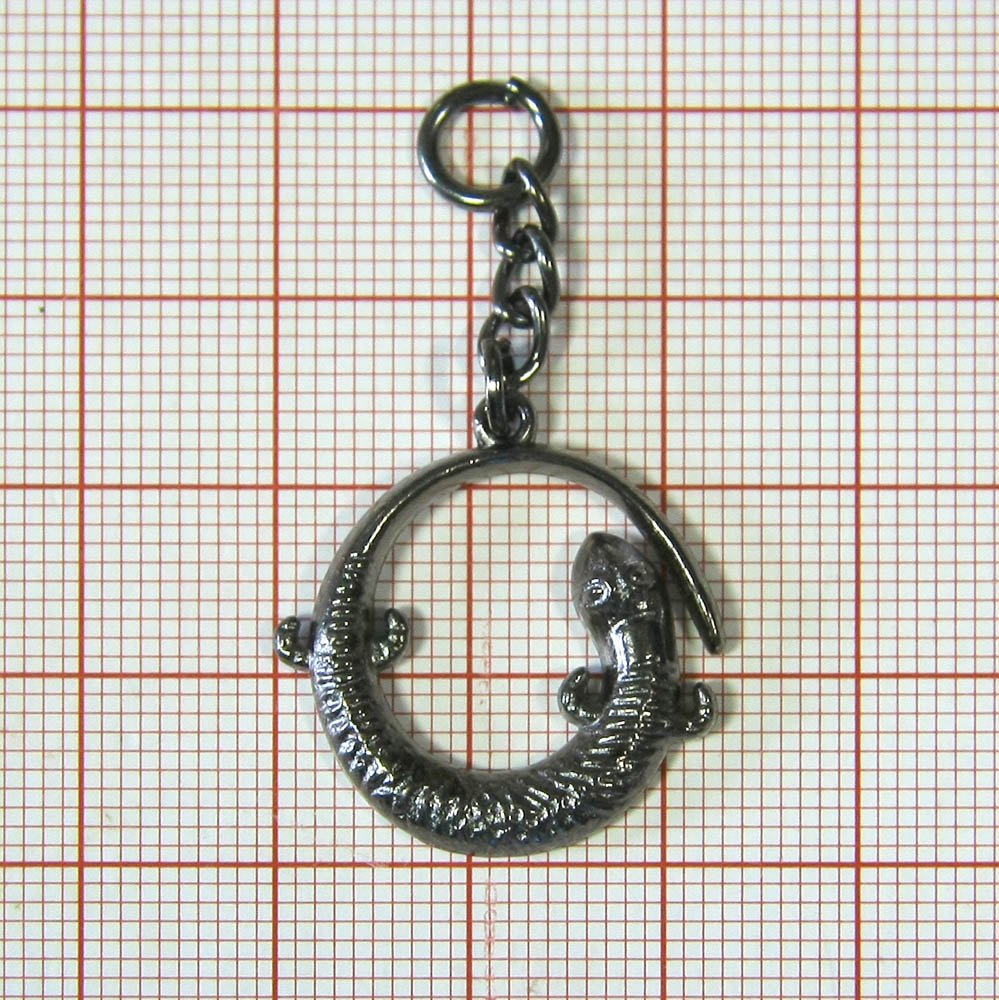 Подвеска металл Ящерица, BLACK NIKEL, шт. Подвески