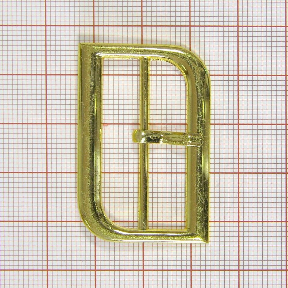 Пряжка металл 12338 4см, без углов, GOLD. Пряжка