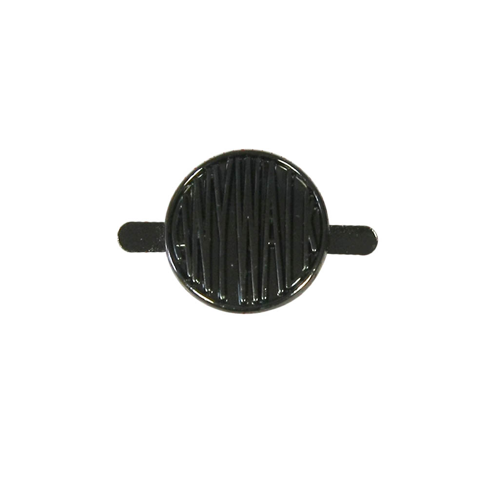 Краб металлический  20304 кругл. Полосы BLACK NIKEL, шт. Крабы Металл Геометрия