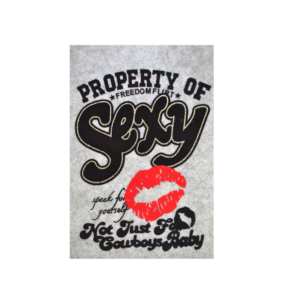 Термоаппликация Губы Sexy, 18.5*25см, черный, красный, шт. Термопереводки Надписи