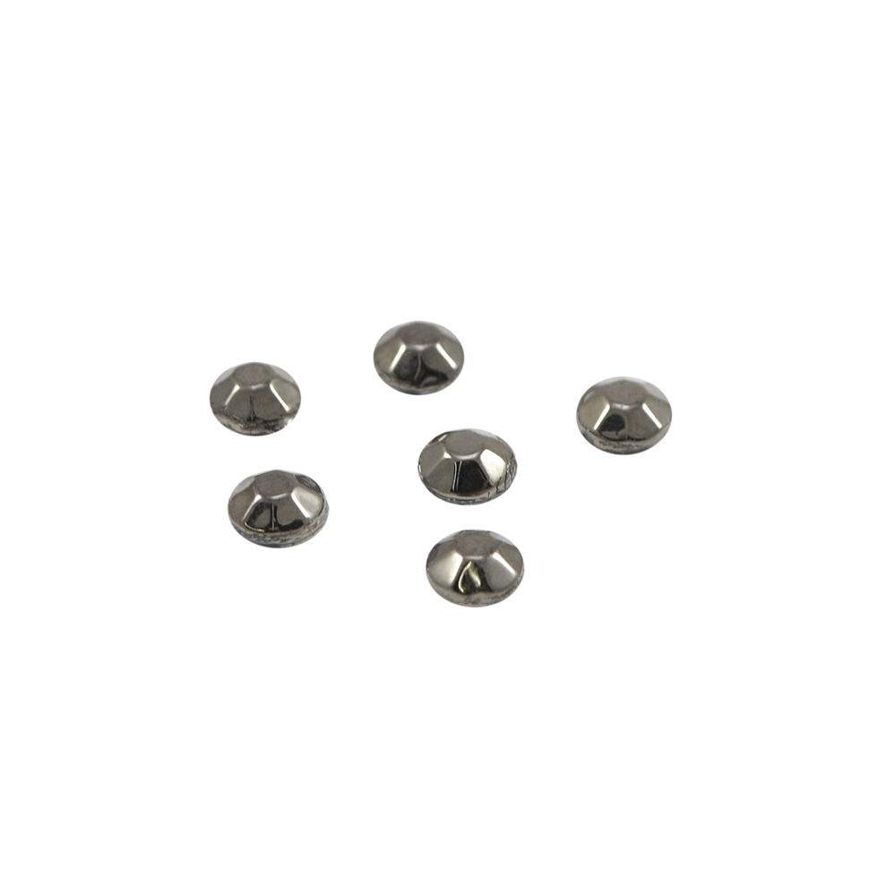 Стразы стеклянные клеевые SS-30 6мм, black hematite  5,76тыс.шт.; уп. Стразы стекло до 1000-50 гросс