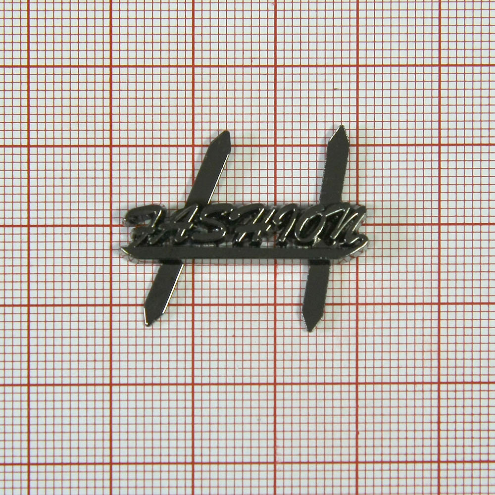 Краб металл Fashion Пропись 31*7мм BN (2краба), шт. Крабы Металл Надписи, Буквы