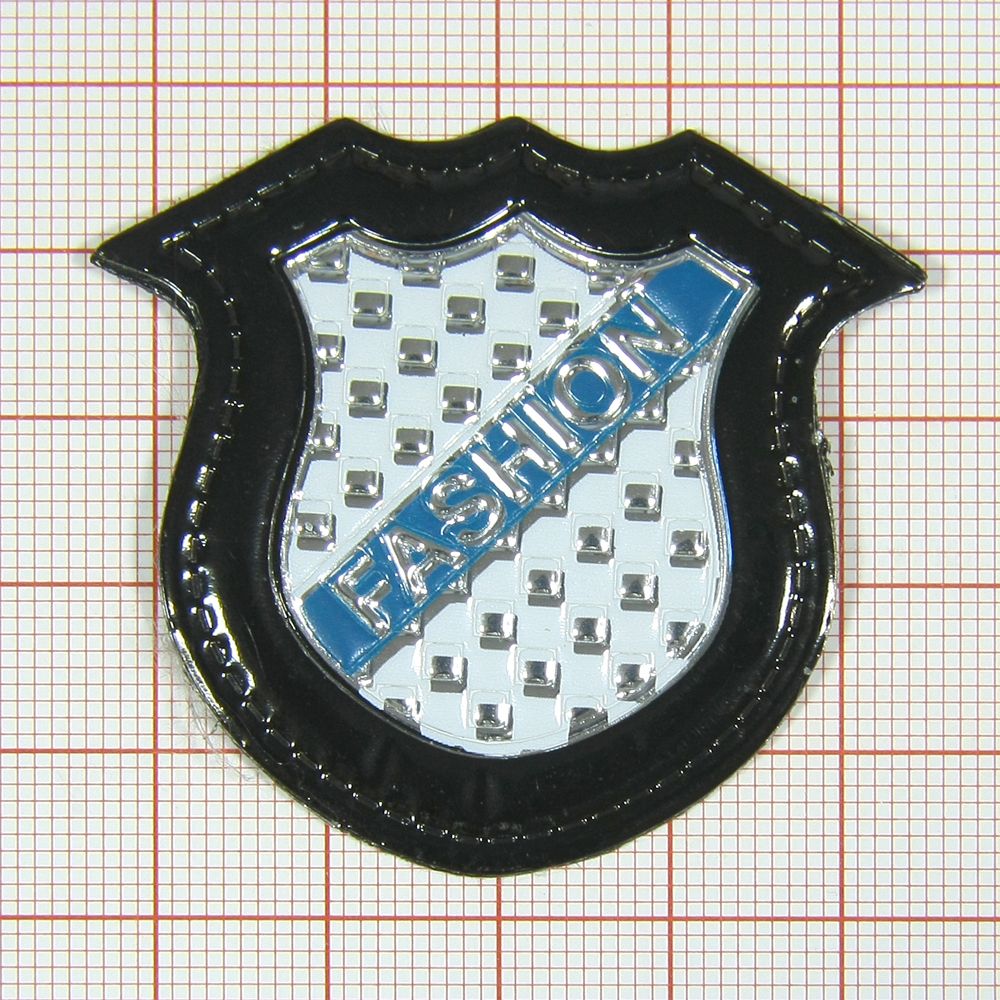 Лейба кожзам A9216 47*45мм Fashion. Лейба Кожзам