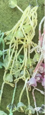 Подвеска из бисера Колокольчики, салатовый, шт. Подвески