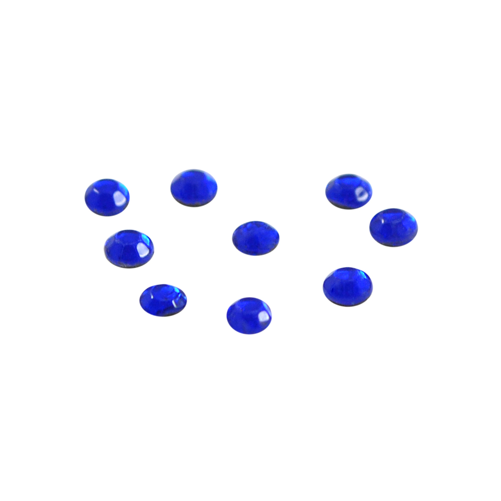 Стразы стеклянные клеевые, SS-10 2,5мм, кобальт синий (cobalt)  72тыс.шт.; уп. Стразы стекло 1000-50 гросс
