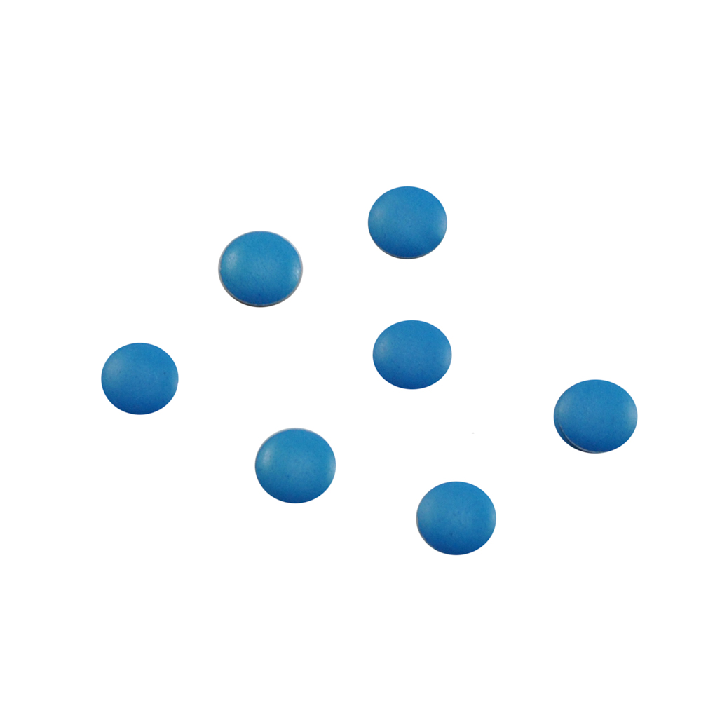 Стразы неон клеев. круг 5мм синий (acid blue)  14,4тыс.шт; уп. Стразы клеевые флуоресцентные