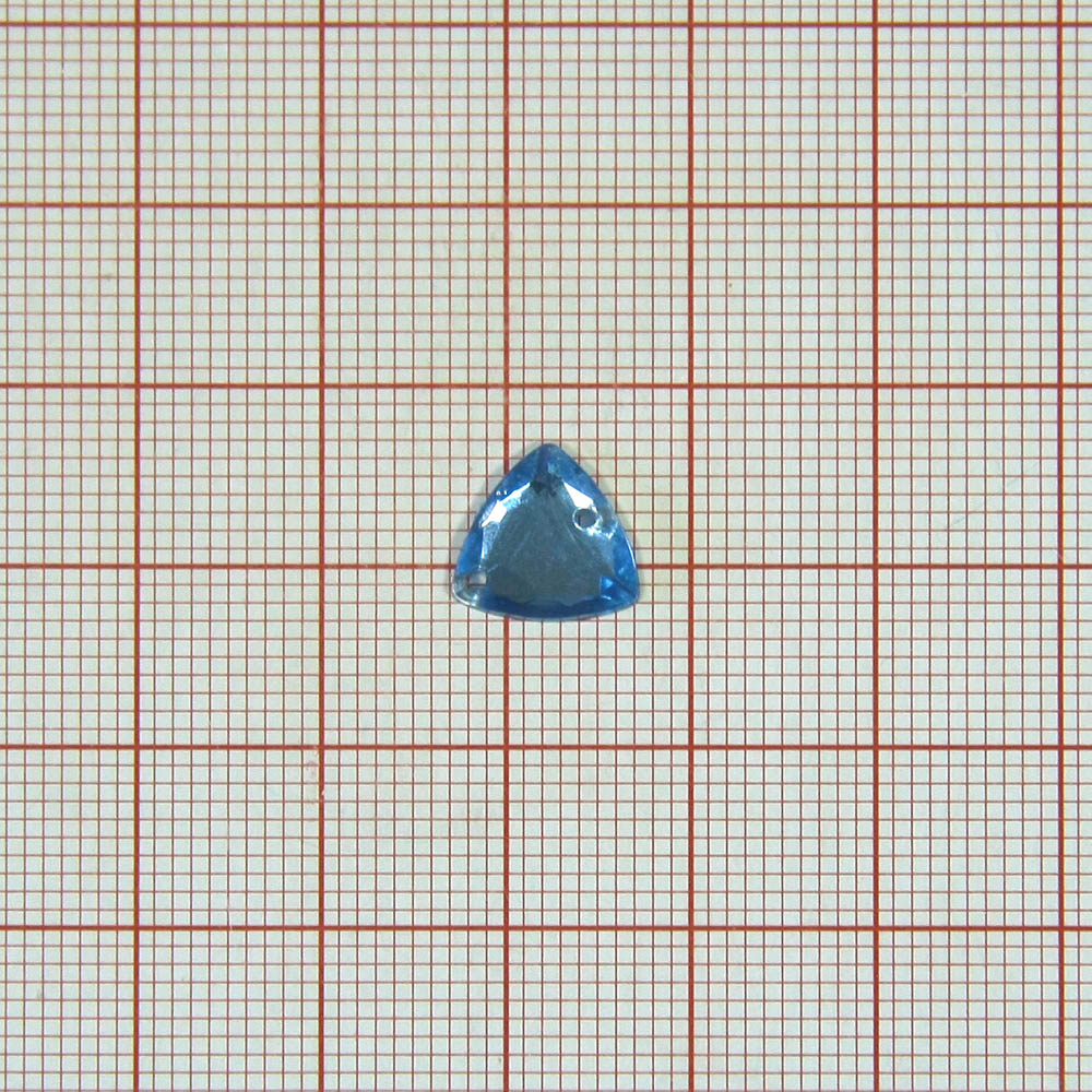 Стразы Д пришивн. треуг 10*10мм св-голубой 2, 1тыс.шт. Стразы пришивные