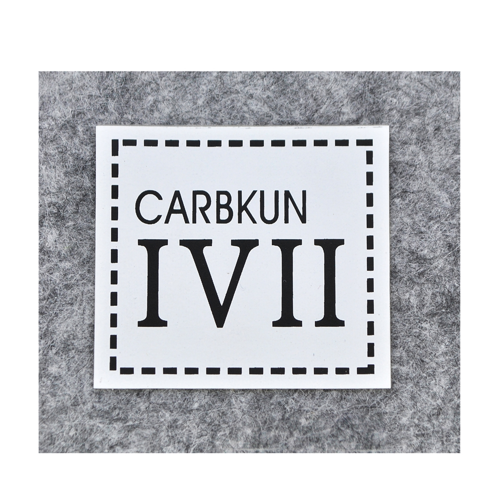 Термоаппликация резиновая CURBKUN IVII 50*45мм, пунктирный прямоугольник, черно-белая, шт. Термоаппликации Резиновые Клеенка