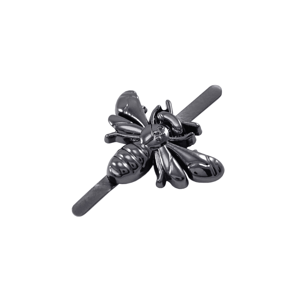 Краб металл 2851 Черная оса 23*17мм BN, шт. Крабы Металл Цветы, Жуки