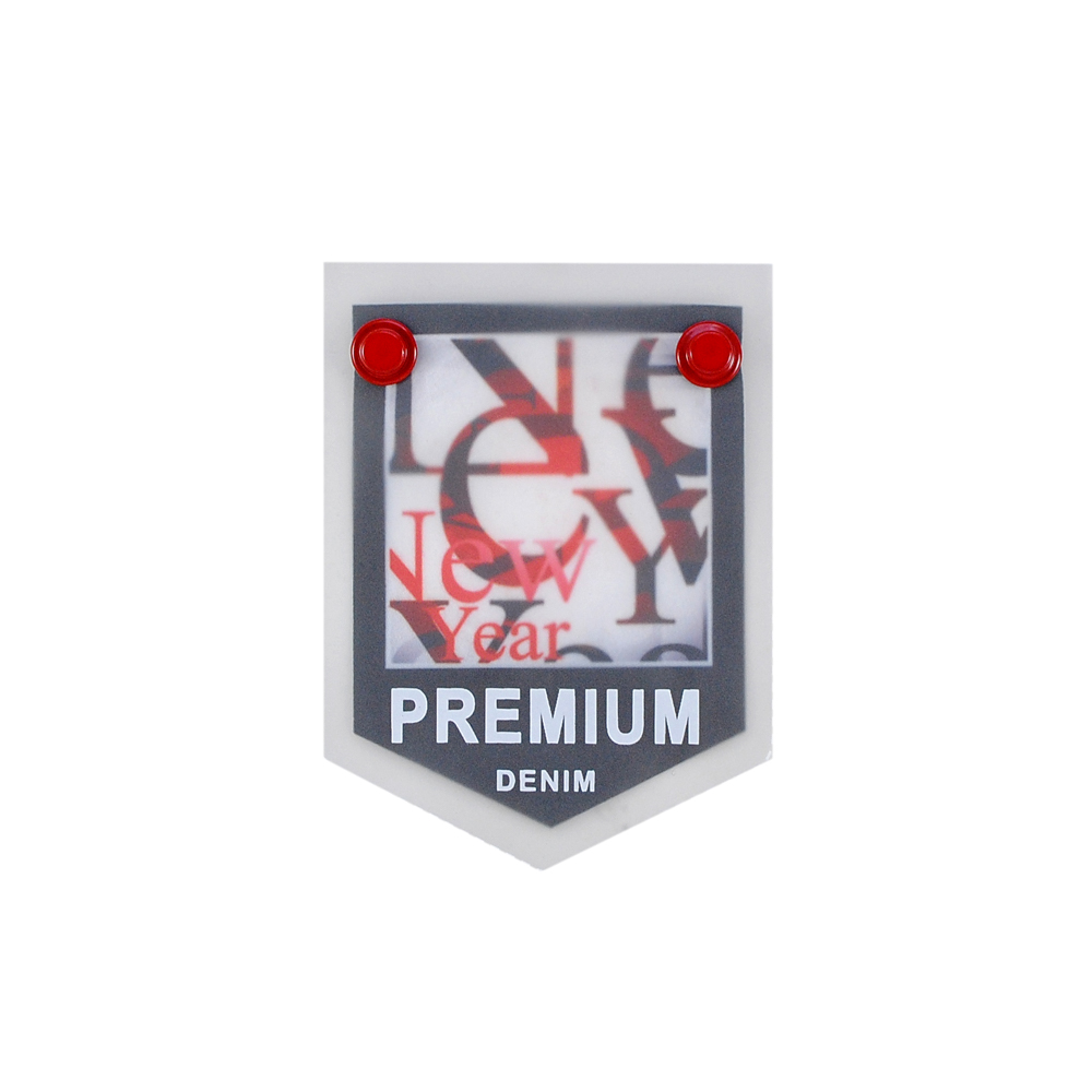 Лейба клеенка Карман New Year PREMIUM, 8*10.5см, черный, белый, красный, прозрачный, шт. Лейба Клеенка