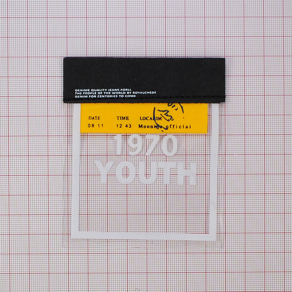 Лейба клеенка и ткань 1970 YOUTH, 8*9,5см, черный, желтый, прозрачный, шт. Лейба Клеенка