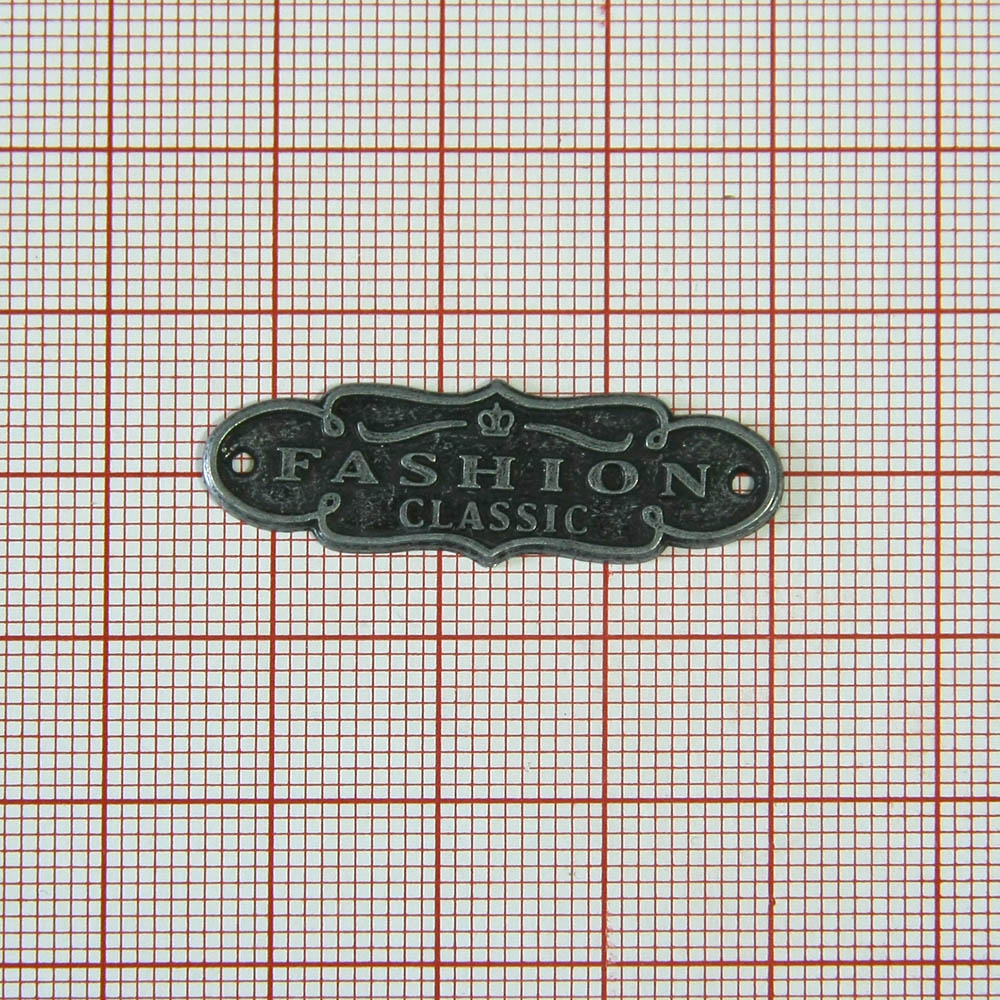 Лейба металл Fashion classic Табличка antik zink, 30*12мм. Лейба Металл