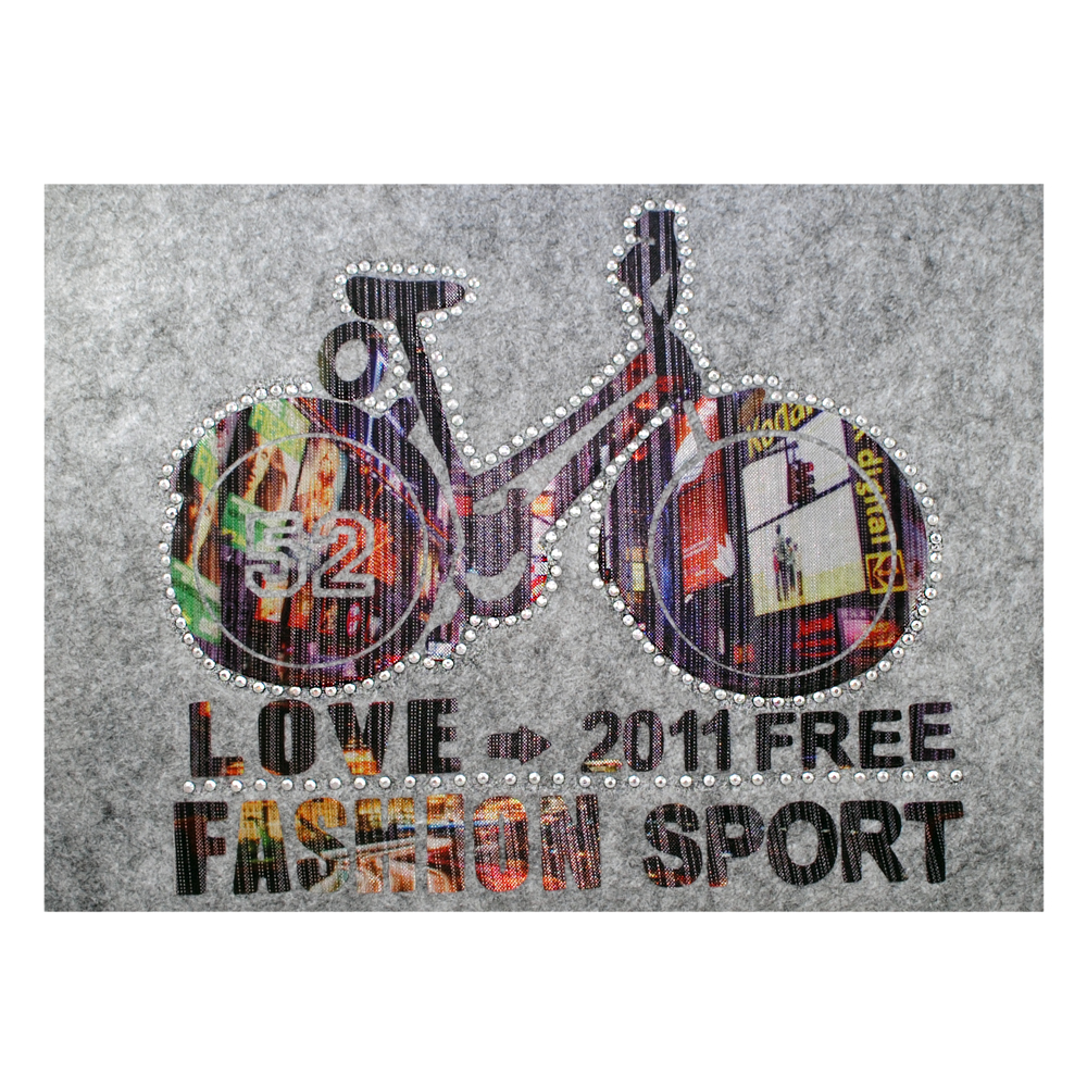 Термоаппликация Fashion Sport, Велосипед, цветная, шт. Термопереводки Ассорти