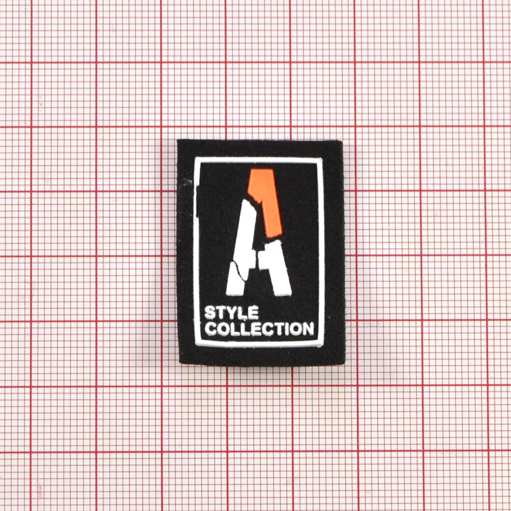 Лейба нубук и резина "А", 2.5*3,5см, серый, белый, оранжевй, шт. Лейба Ткань