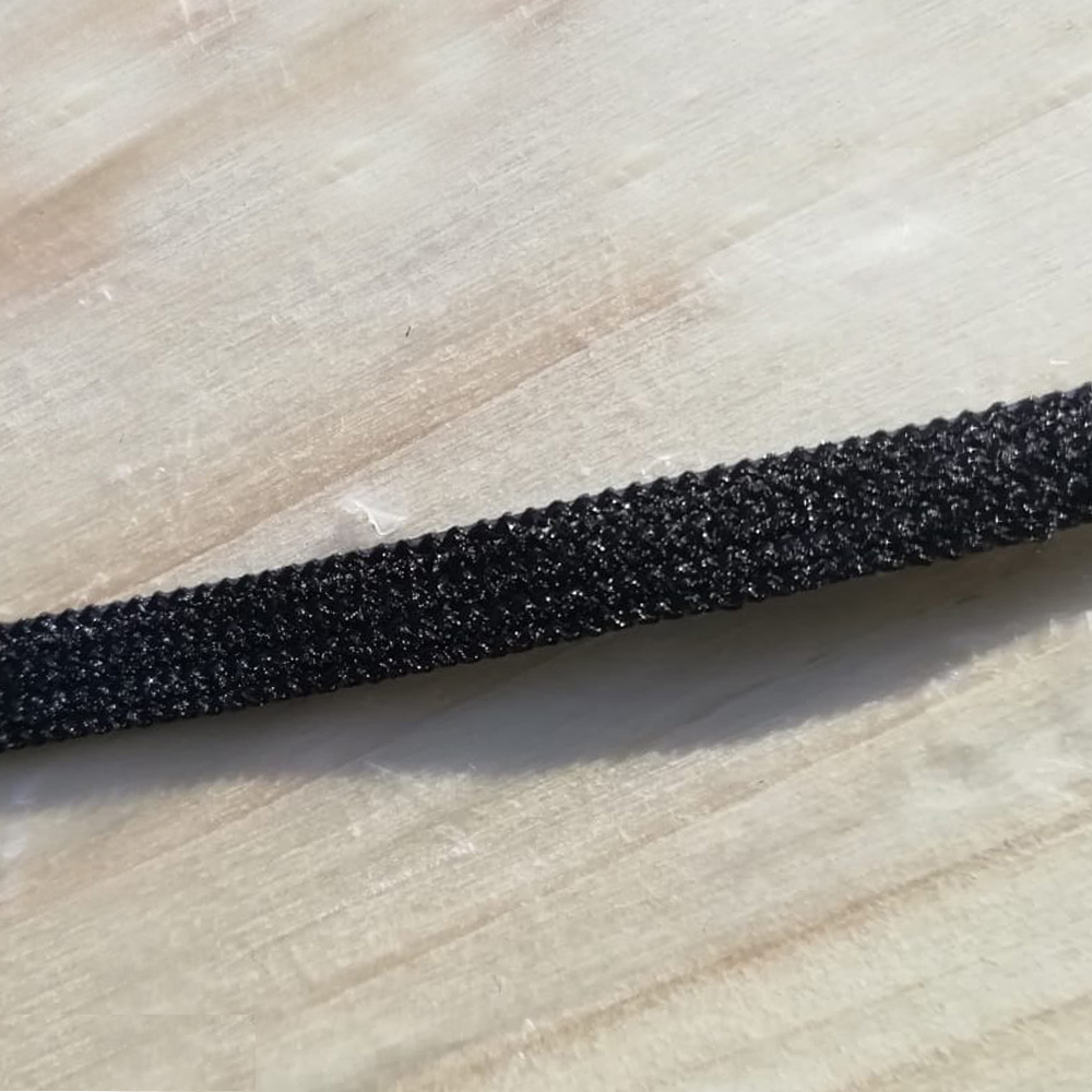 Резинка вязаная 6мм черная /Турция/, 100м. Резинка