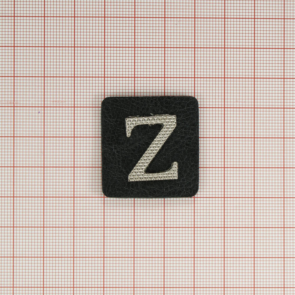 Лейба п/у и металл Z 35*32мм, черный, блек никель. Лейба кожзам, нубук