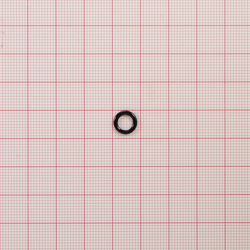 Кольцо бельевое металл А006 черное 5,9мм (внутр.), 8,7мм (внешн.), 1т.шт, уп. Кольцо бельевое