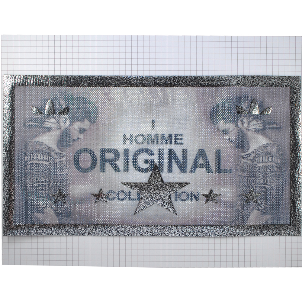Аппликация клеевая рамка I homme original collection, 26*14см, зеркальное фото. Аппликации клеевые Кожзам