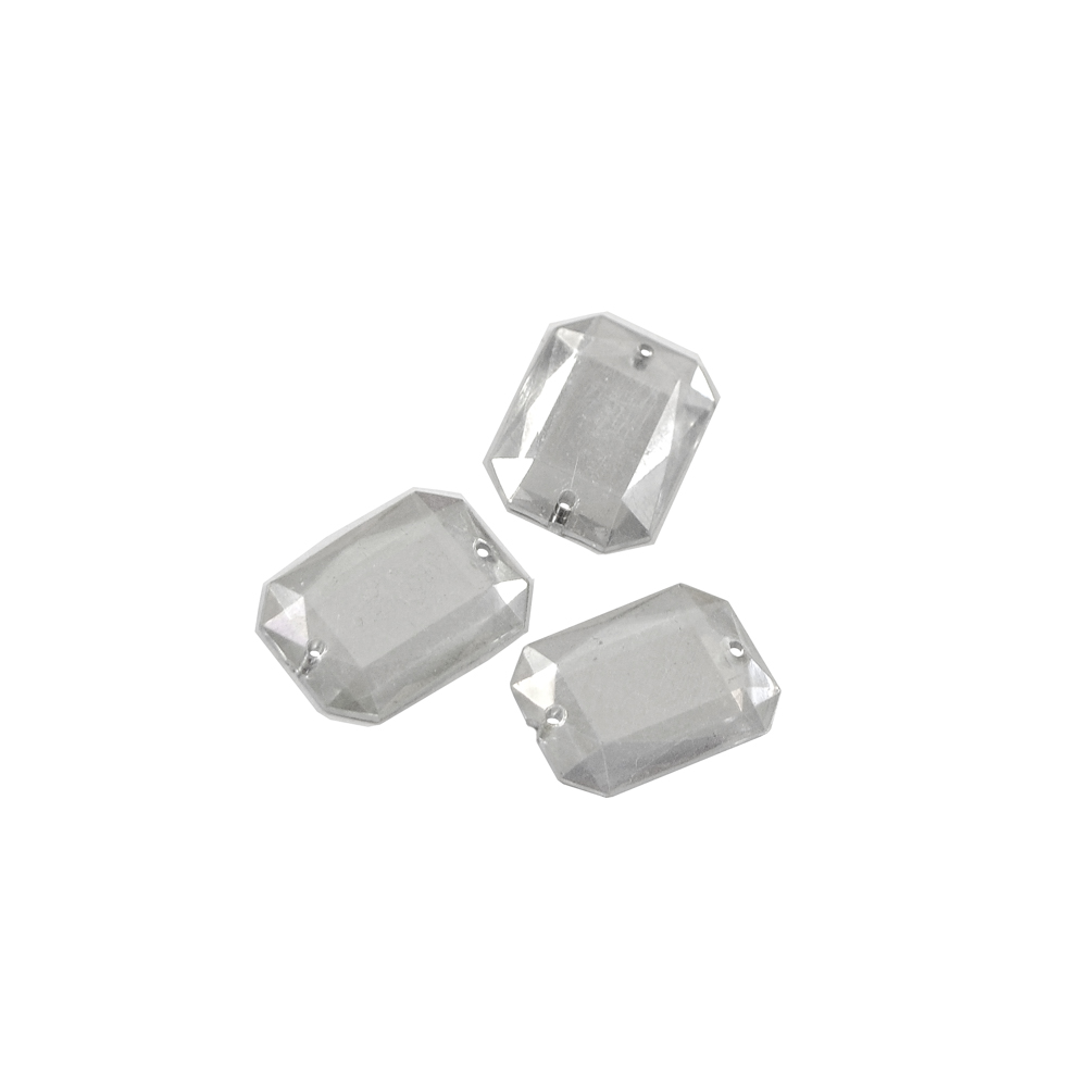 Стразы стекл. пришивн. многран. плоск. (13*18мм) хамелеон, 1тыс.шт. Стразы пришивные