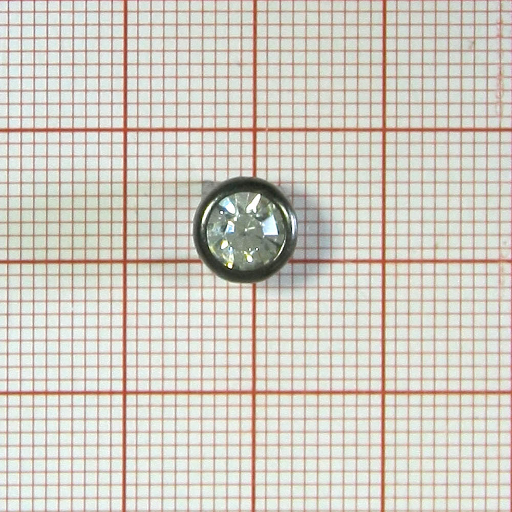 Краб Камень 8мм BN, белый в металле, 1т.шт. Крабы Металл MS