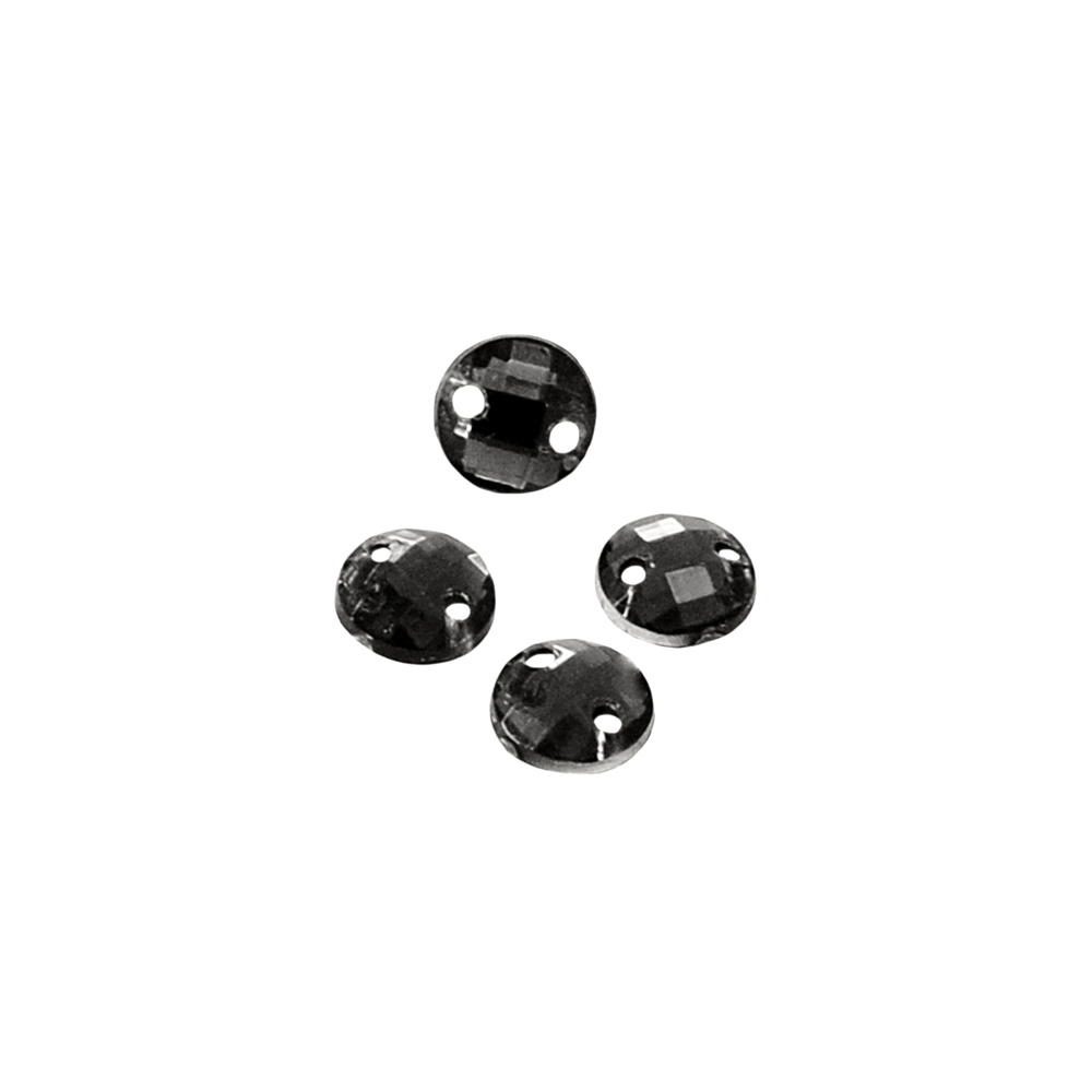 Стразы Д пришивн. круг 6мм темн-серый 20, 1тыс.шт. Стразы пришивные