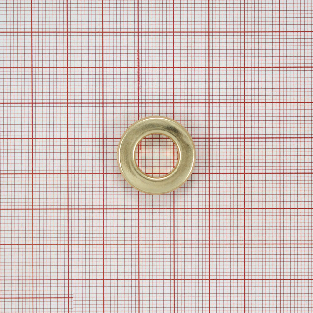 Люверс металл 10*18мм сталь, gold, 1т.шт.. Блочка / Люверс
