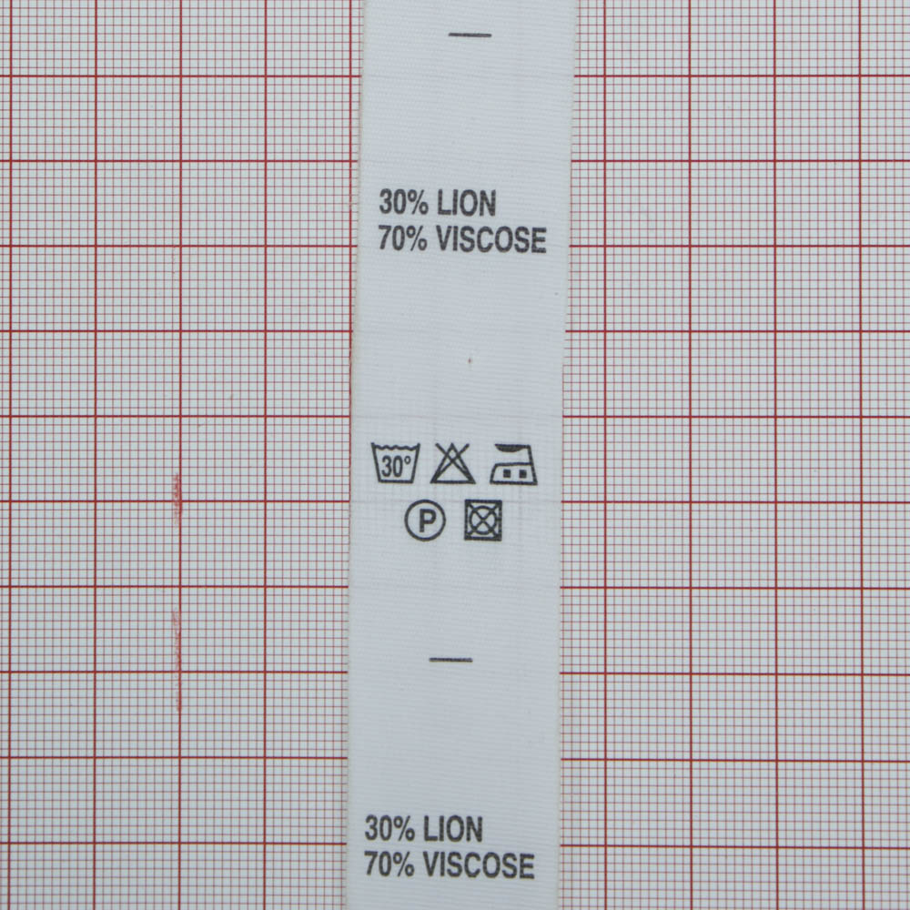 Процентовка тканевая 30/70 Lion / viscose 50м. Процентовка тканевая