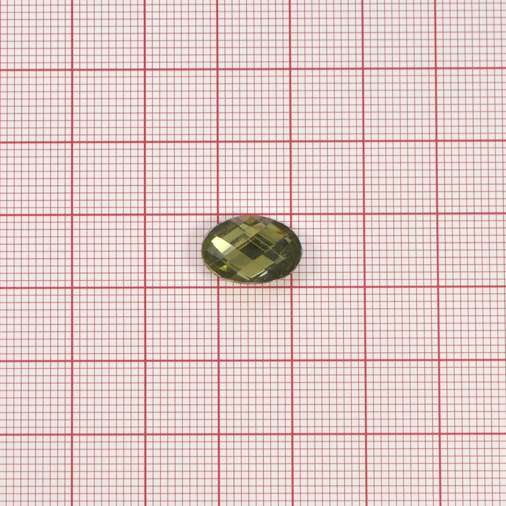 Стразы Д на клей, овал 10*14мм бутылочн 31, 1тыс.шт. Стразы на клей