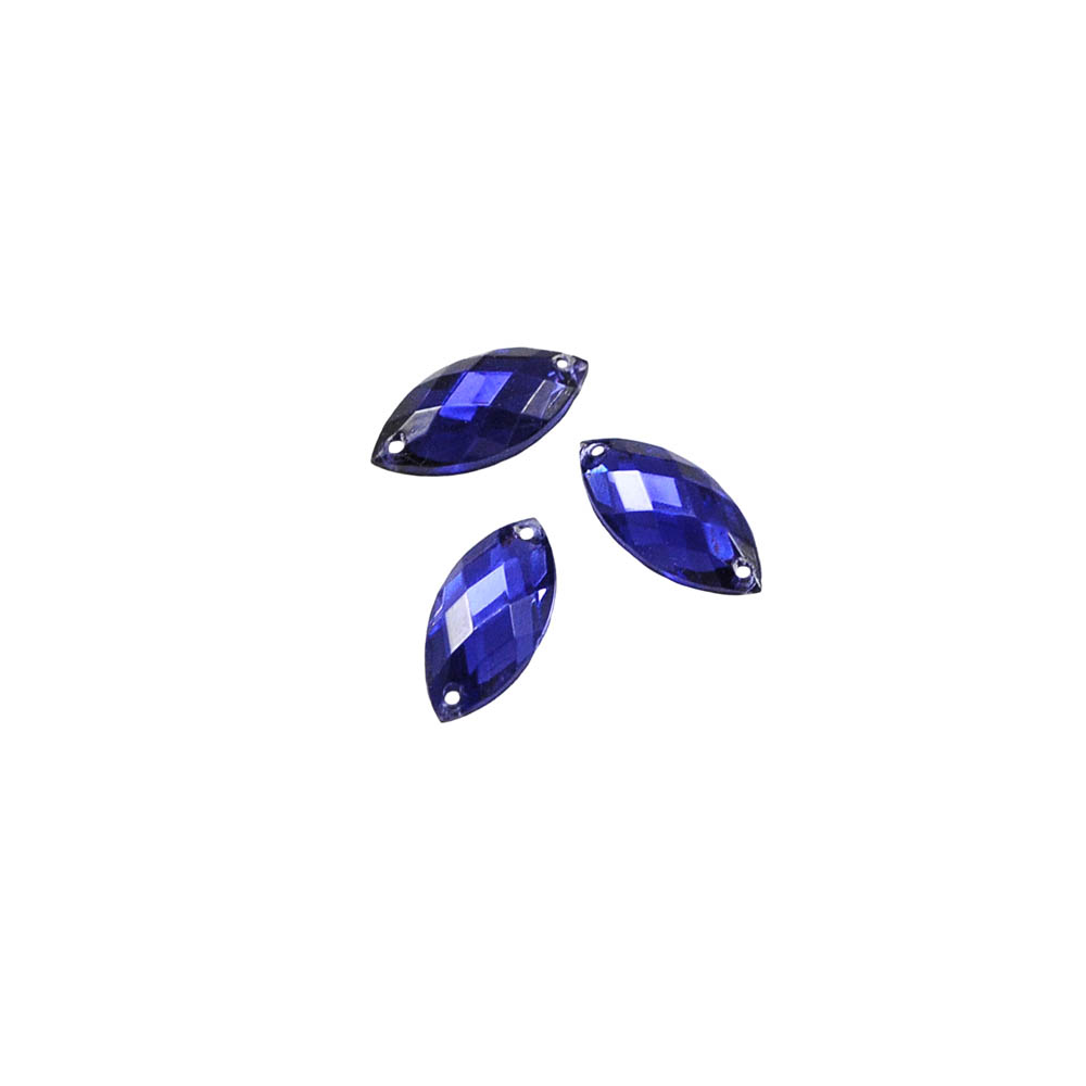 Стразы Д пришивн. глаз 7*15мм фиолетов 22, 1тыс.шт. Стразы пришивные