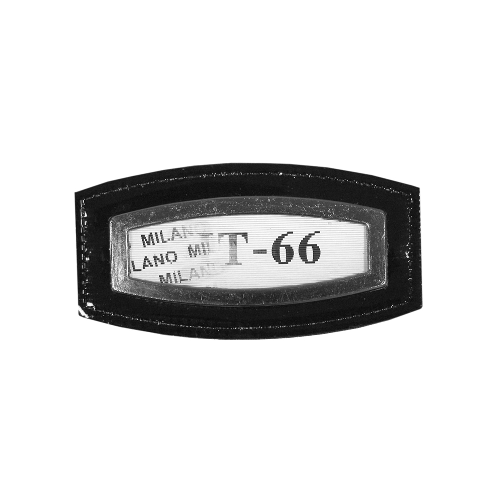 Лейба кожзам 3D HT-66 черно-белая 62*33мм, шт. Лейба Кожзам