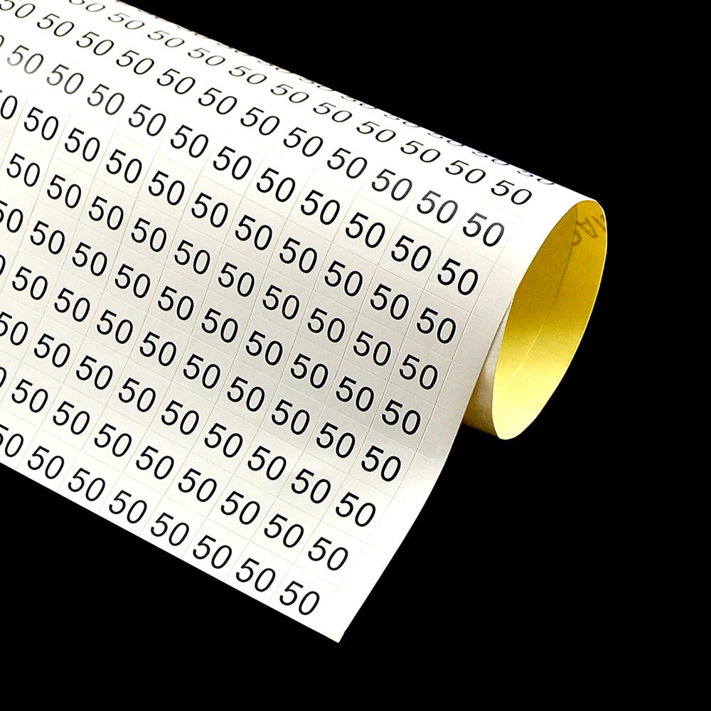 Размерник листовой самоклеящийся 50 белый (20*50шт) . Размерник клеевой (лист)