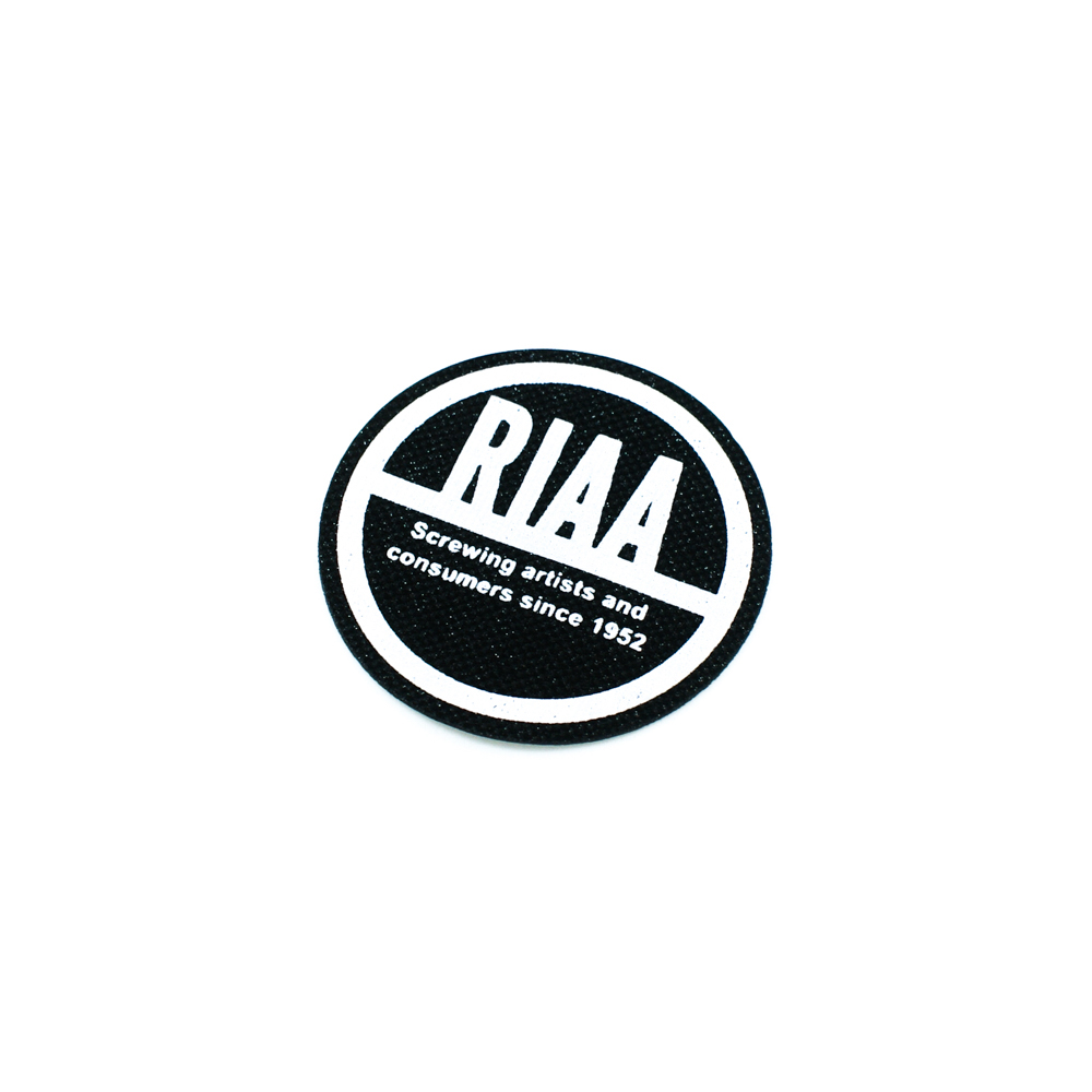 Лейба клеенка блестящая RIAA круглая 5,7см черно-серая, шт. Лейба резиновая, клеенка