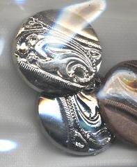 Пуговица TR №266 BN 22мм. Пуговица металлизированная