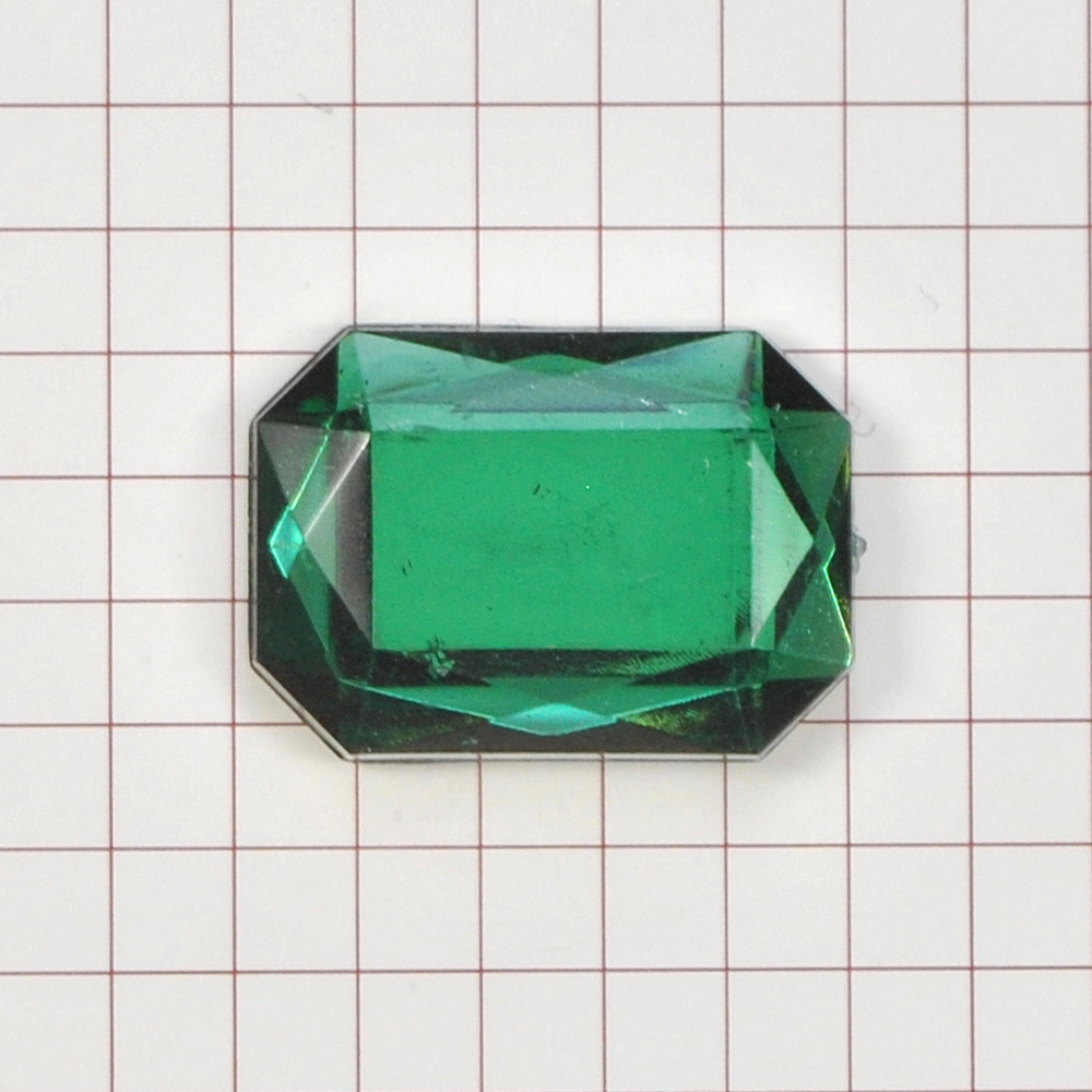 Стразы Д на клей, многогран. 18*25мм зеленый 42, 1тыс.шт. Стразы на клей