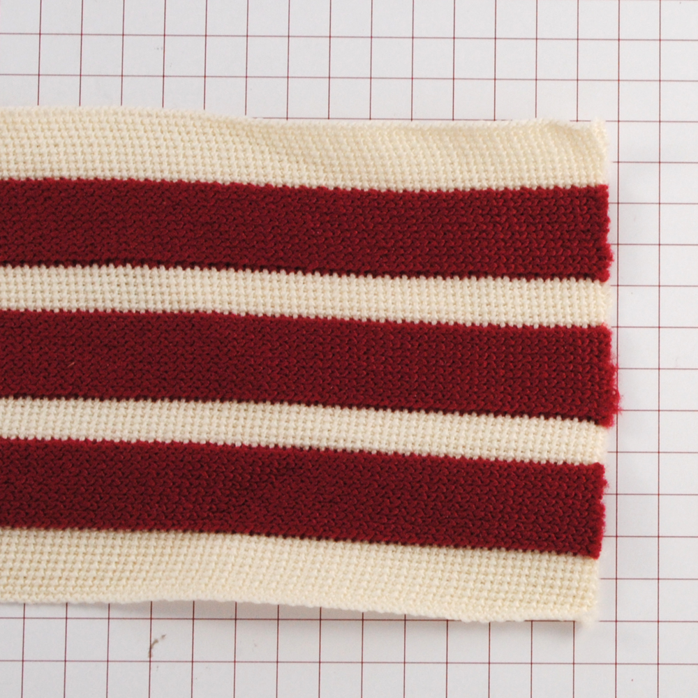 Тесьма лампасная Полосы, 6см, бежевый, бордовый, ярд. Тесьма