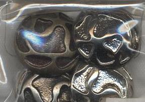 Пуговица TR-25-36 medn 23мм. Пуговица металлизированная