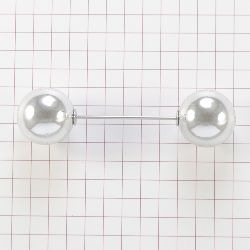 Булавка 2 шара 5,9см, D 1,6см никель, шт. Булавки