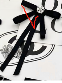 Аппликация тканевая пришивная Бант, черный, белые камни, шт. Аппликации Пришивные Цветы Банты