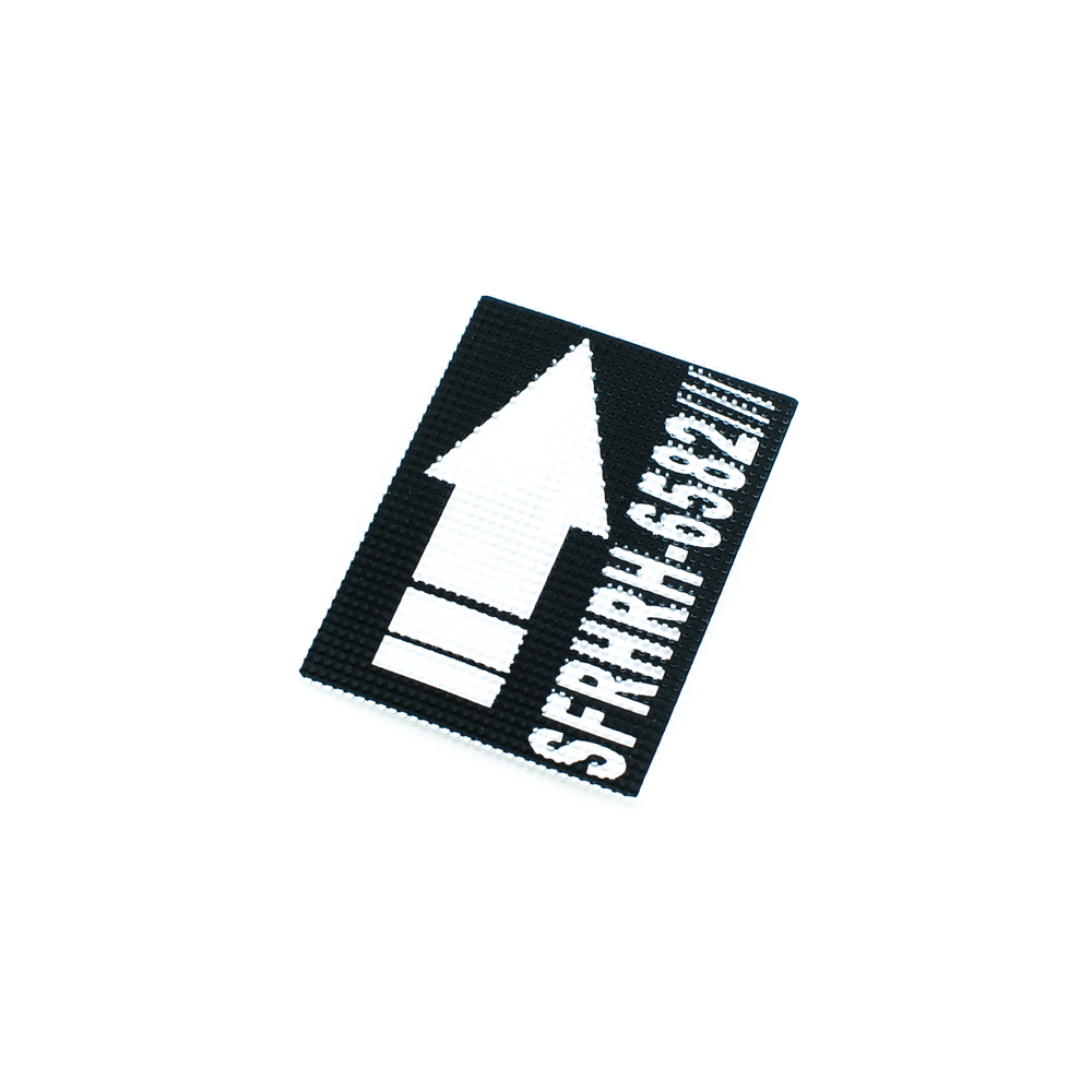 Аппликация клеевая резиновая SFRHRH-6582 5,4*4см черный, белый, шт. Аппликации клеевые Резина, Силикон