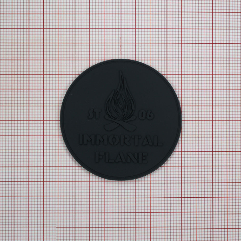 Лейба резиновая Immortal Flane 8см круглая черный. Лейба Резина