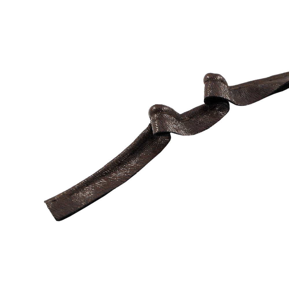 Кант кожзам. 1см/матов.темно-коричневый 40м. Тесьма Кожзам, Кожа