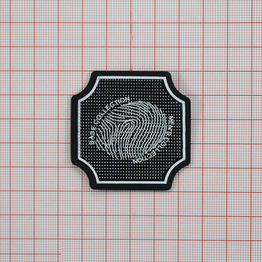 Лейба войлок, резина Отпечаток 5*5см черный, белый. Лейба Войлок, Ворс