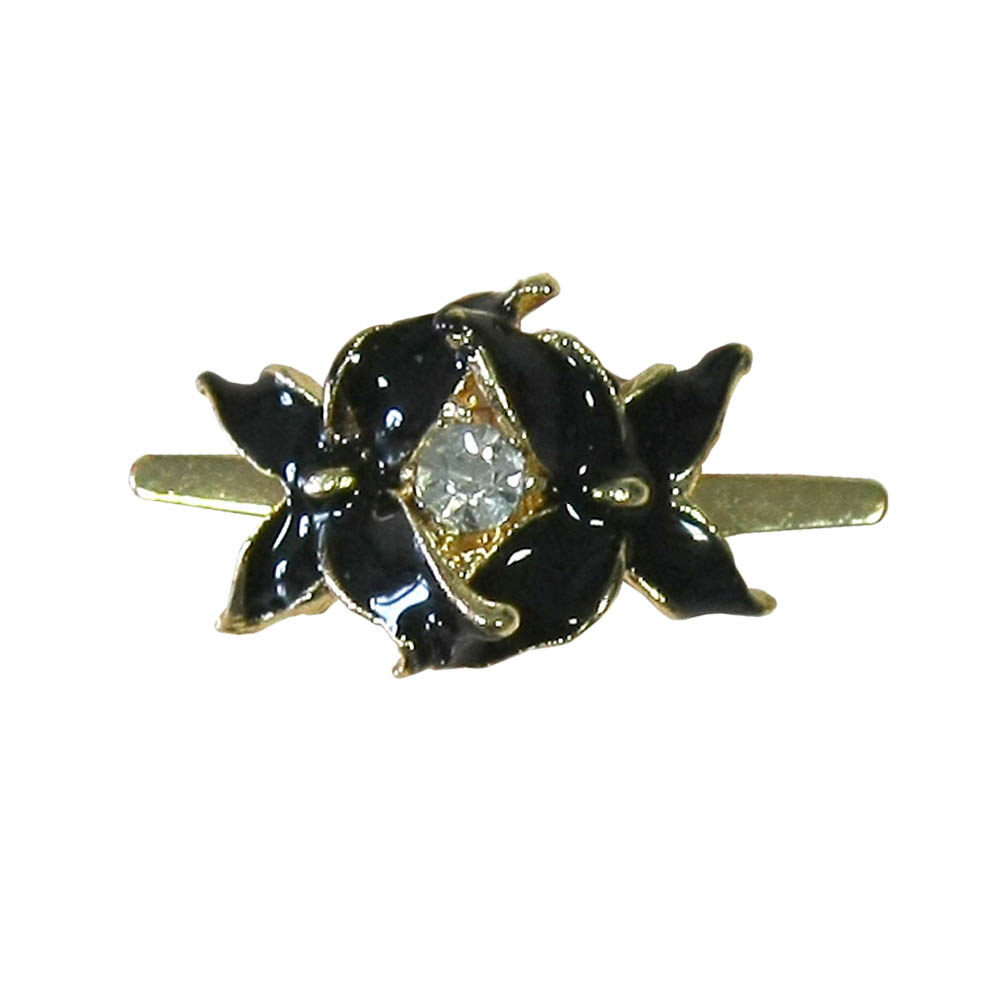 Краб металл Бабочки 20*14мм Gold, черная эмаль, белый камень, шт. Крабы Металл Цветы, Жуки