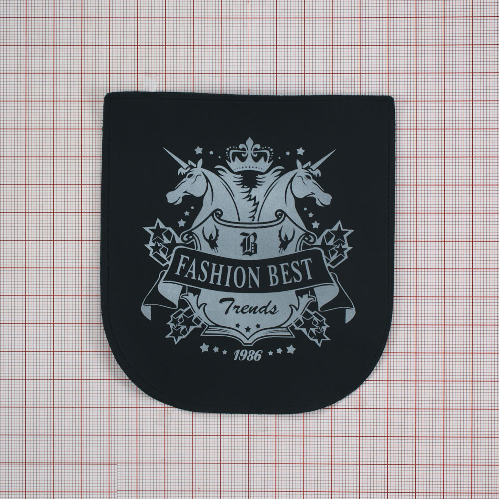 Лейба п/у   "Fashion Best Friends" 10,5*11,5см. черный+белый /. Лейба Резина