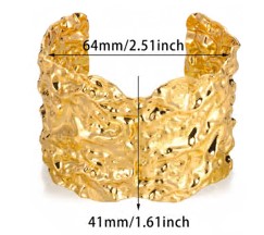 Браслет металл, 6,4*4,1см, золото, шт. Украшения
