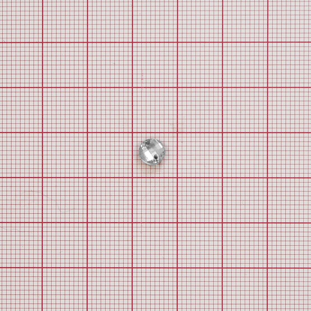 Стразы Д пришивн. круг 6мм бел.кристал 38, 1тыс.шт. Стразы пришивные