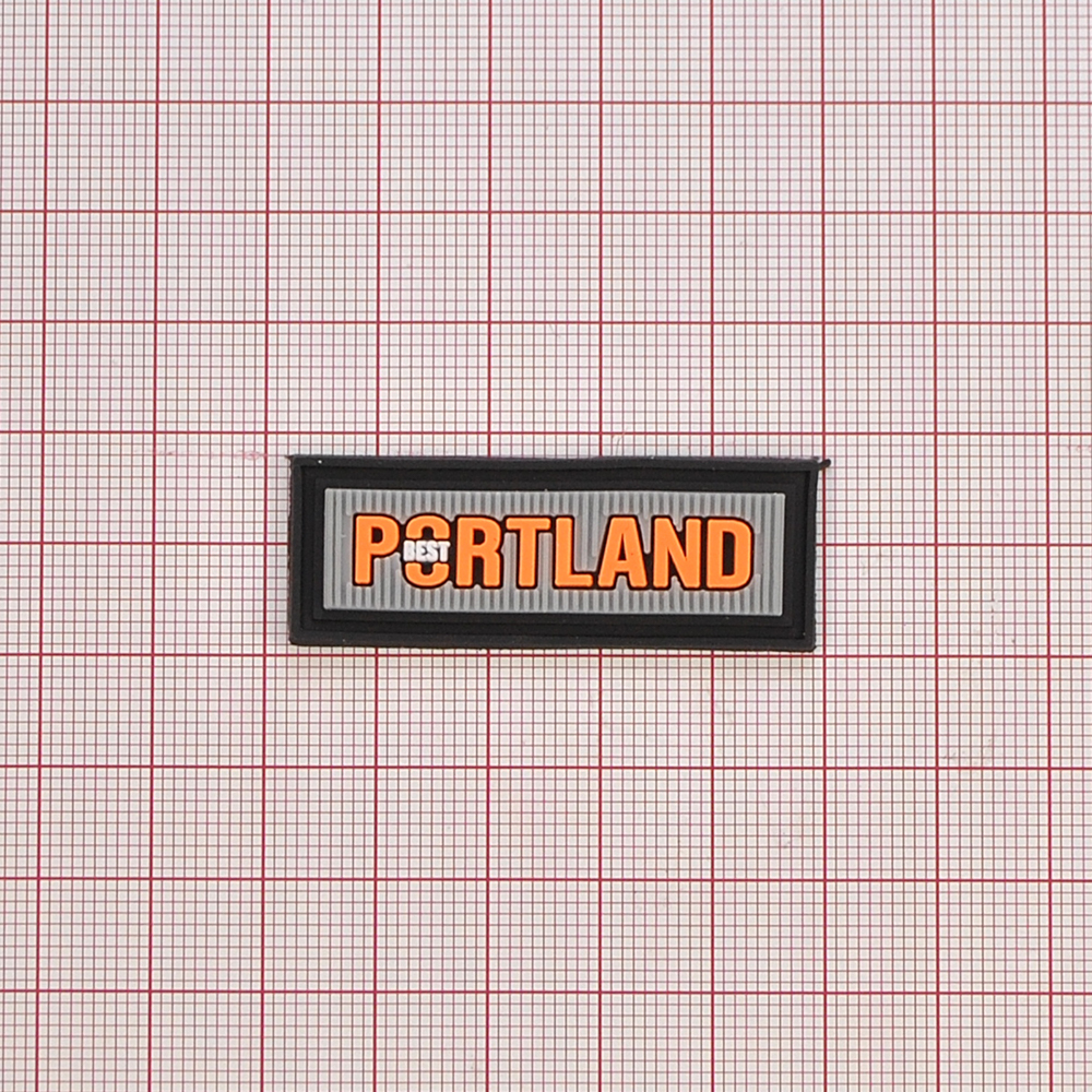 Лейба резиновая PORTLAND, 4,8*1,7см, черный, белый, серый, оранжевый, шт. Лейба Резина